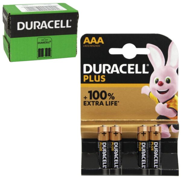 Duracell AAA cells Pack of 10 x 4AAA cells
