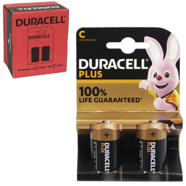 Duracell C cells Pack of 10 x 2C cells