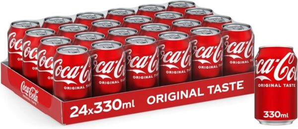 Coca cola Coke can 330ml Pack of 24
