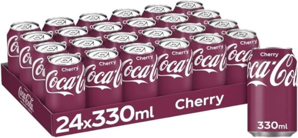 Coca cola Coke Cherry can 330ml Pack of 24