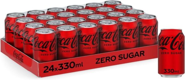 Coke zero can 330ml Pack of 24