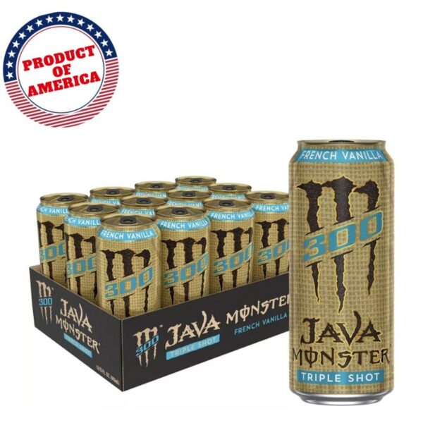 Monster java coffee french vanilla 443ml Pak of 12