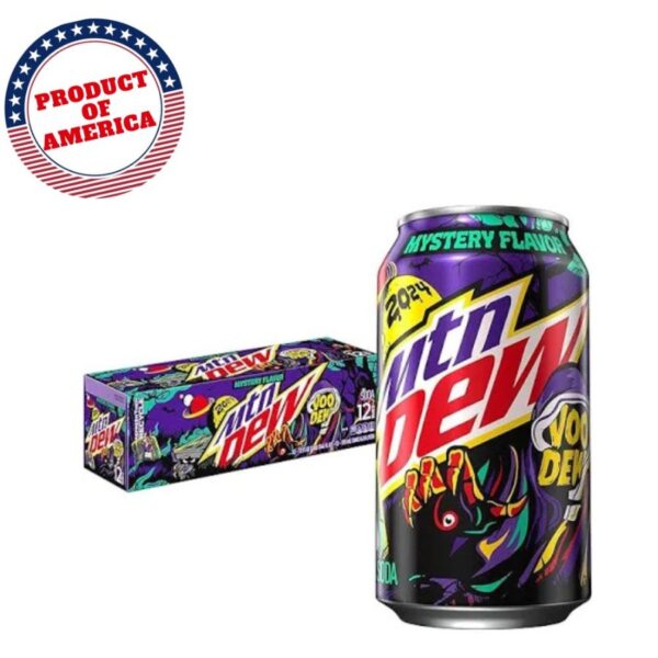 American Mountain Dew Voodew mystery flavor 355ml Pack of 12