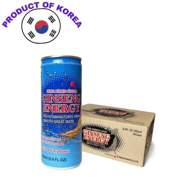 Ginseng energy 250ml 24 cans