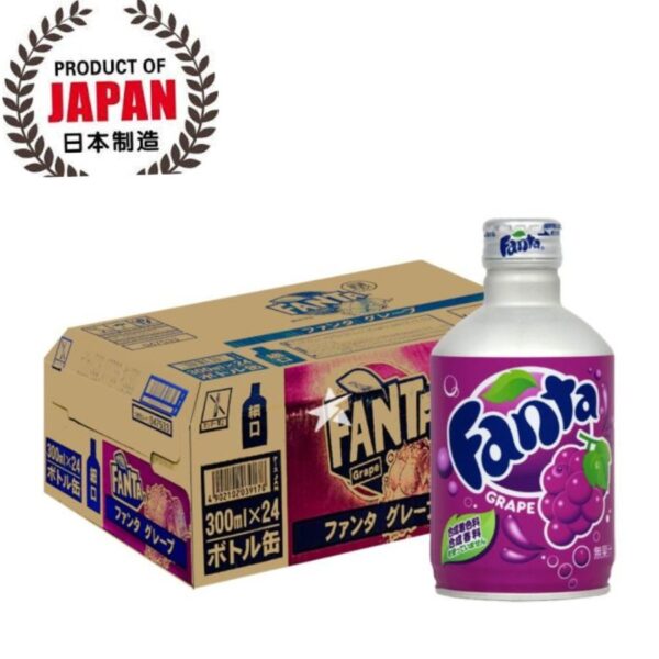 Japanese fanta grape 300ml bottle Pack of 24 x 330ml