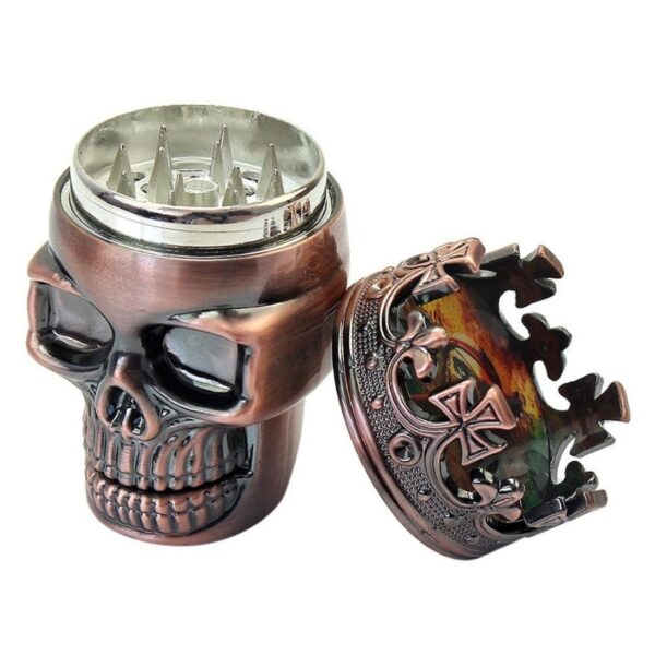 Three layers crown shaped metal tobacco grinder pack of 12
